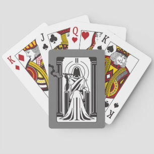 Jeu De Cartes Tarot Grande Prêtresse Fumée de Weed Occulte