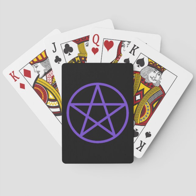 Jeu De Cartes Tarot mauve Pentagram (dos)