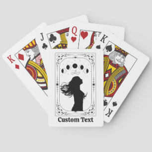 Jeu De Cartes Tarot Personnalisé Lune Céleste Mariée Enterrement