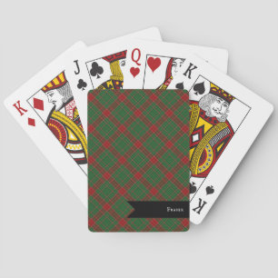 Jeu De Cartes Tartan à carreaux Fraser de Castle Leathers
