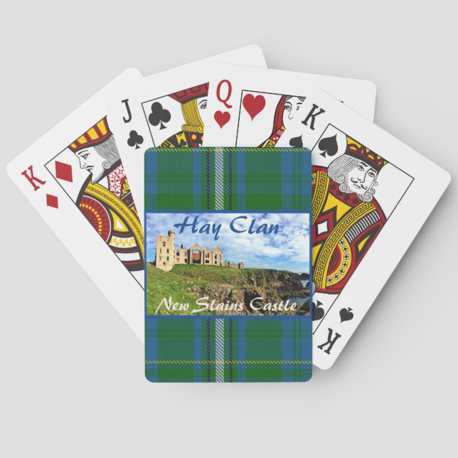 Jeu De Cartes Tartan du château de Hay Clan écossais (dos)
