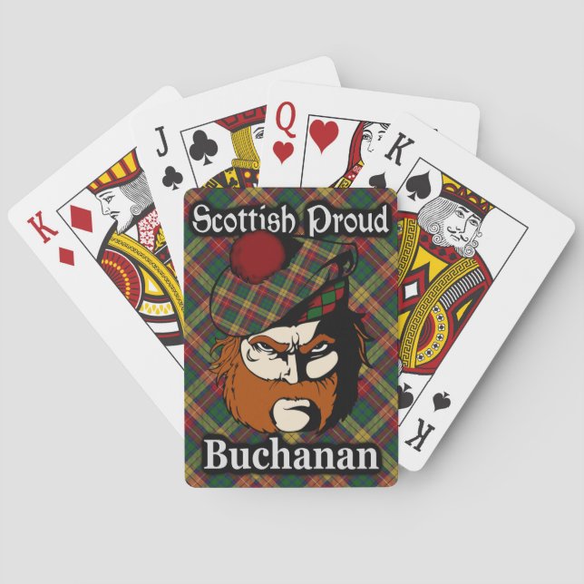 Jeu De Cartes Tartan du Clan Écossais Buchanan (dos)