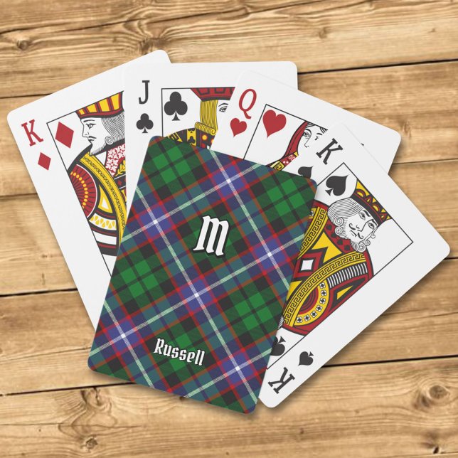 Jeu De Cartes Tartan du clan Russell (Créateur téléchargé)