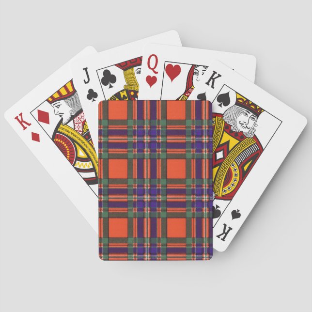 Jeu De Cartes Tartan écossais - Macfarlane (dos)