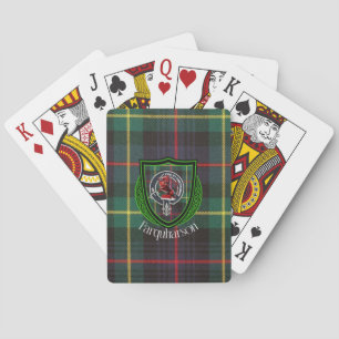 Jeu De Cartes Tartan et blason du clan écossais Farquharson