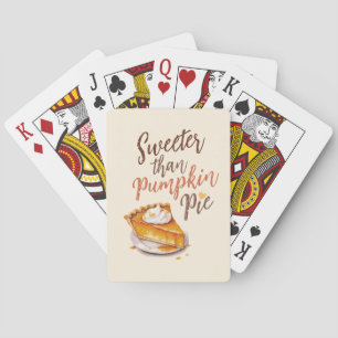 Jeu De Cartes Tarte plus douce que Citrouille