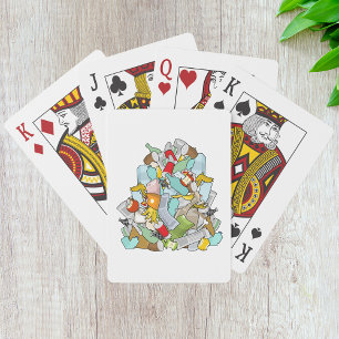 Jeu De Cartes Tas de déchets désordonnés recyclage déchets encom