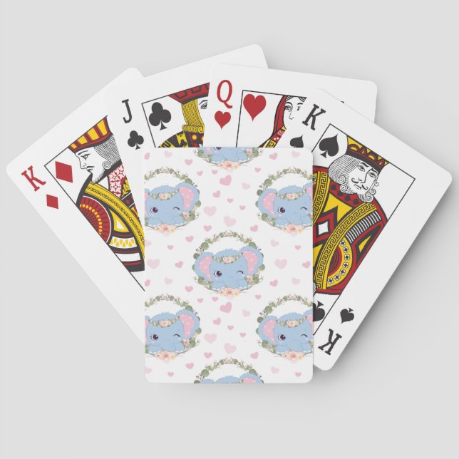 Jeu De Cartes Tatouage d'Elephant And Flower (dos)