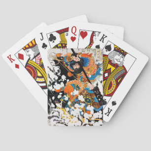 Jeu De Cartes tatouage du guerrier oriental japonais samouraï