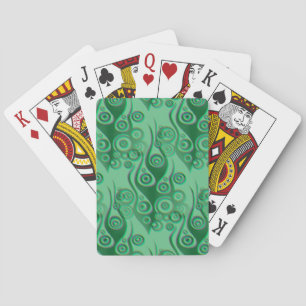 Jeu De Cartes Tattoo flammes & cercles motif + votre backgr.