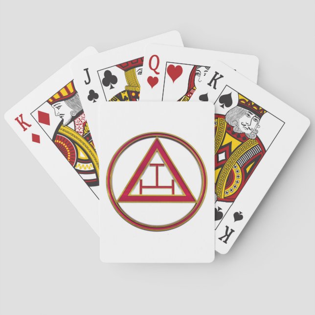 Jeu De Cartes Tau royal de triple de voûte (dos)