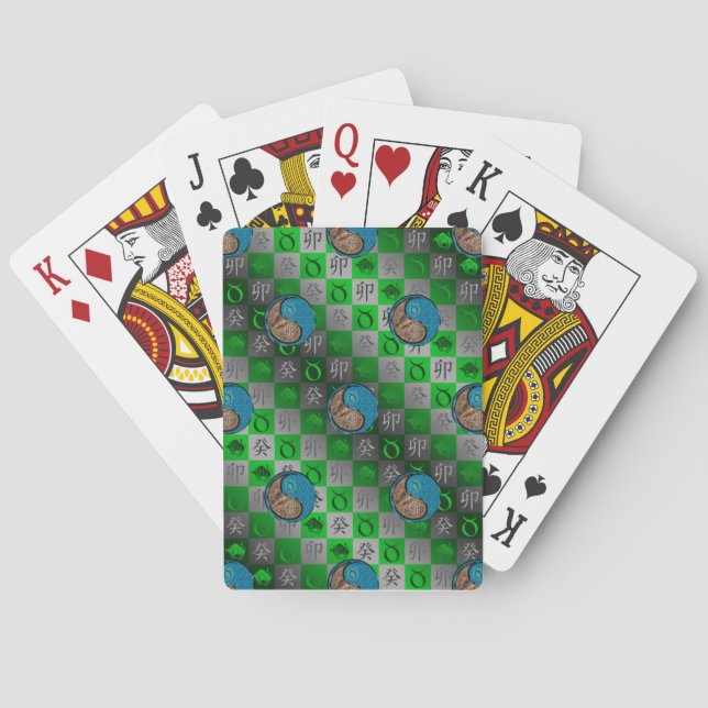 Jeu De Cartes Taurus & Lapin d'eau (dos)