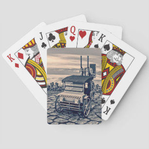 Jeu De Cartes Taxi Cab Rétro à Vapeur