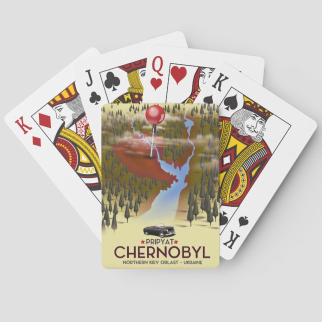 Jeu De Cartes Tchernobyl, Pripyat, ukraine (dos)