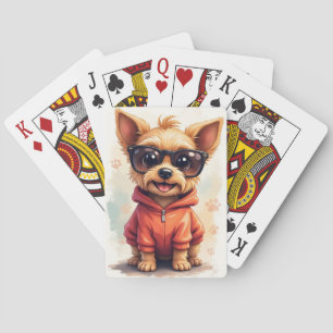 Jeu De Cartes Tchiot Biewer Terrier Kawaii Mignon
