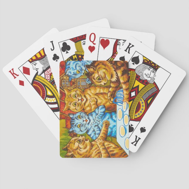 Jeu De Cartes Tea Party de chats par Louis Wain (dos)