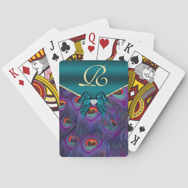 Jeu De Cartes Teal Plum Peacock (dos)