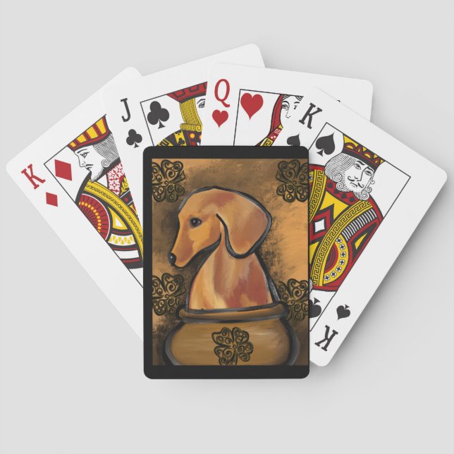 JEU DE CARTES TECKEL          (dos)