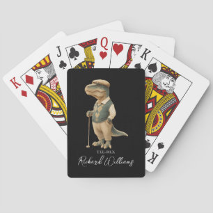 Jeu De Cartes Tee-Rex golfeur dinosaure signature nom cool