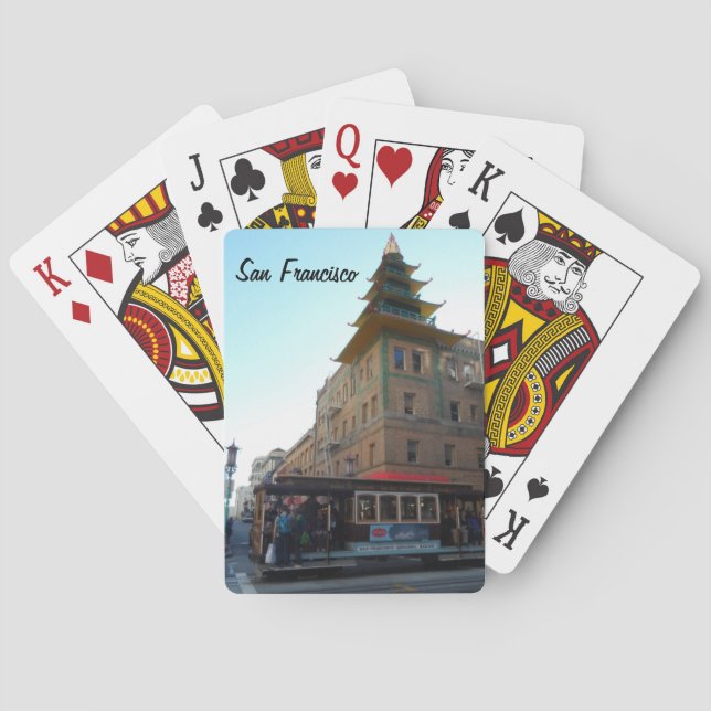 Jeu De Cartes Téléphérique de San Francisco (dos)