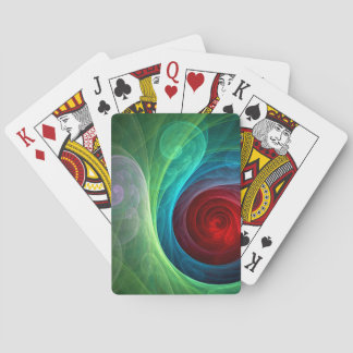 Jeu De Cartes Tempête rouge Floral Art moderne Abstrait Motif co