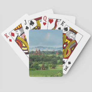 Jeu De Cartes Temple à Bagan, Myanmar