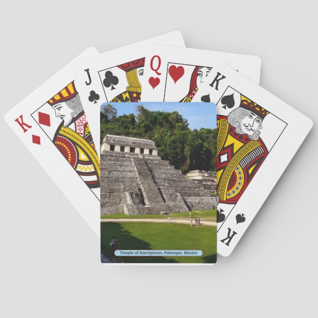 Jeu De Cartes Temple des Inscriptions, Palenque, Mexique (dos)