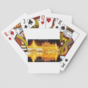 Jeu De Cartes Temple d'or Sikh en Inde Cadeaux et T-shirts