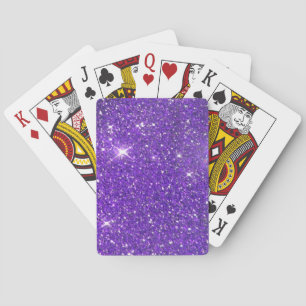 Jeu De Cartes Tendance Lavande violet Parties scintillant étince
