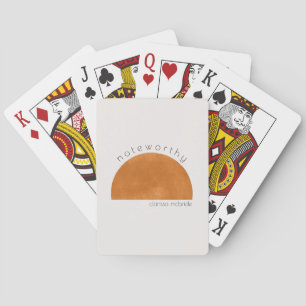 Jeu De Cartes Tendance Moderne Abstraite Soleil 