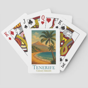 Jeu De Cartes Tenerife Îles Canaries Mont Teide Île espagnole