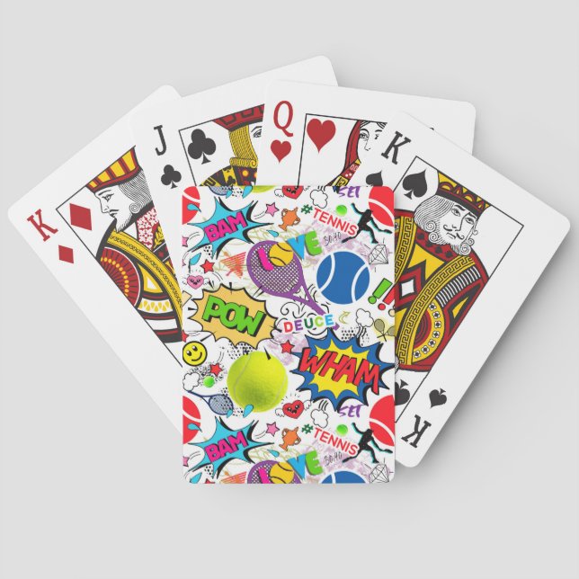 Jeu De Cartes 😍 🤩 tennis 🎾 motif (dos)