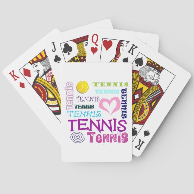 Jeu De Cartes Tennis répétitif (dos)