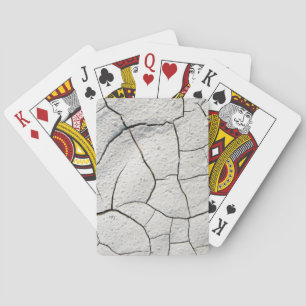 Jeu De Cartes Terre Fendillée Texture Cool Terre