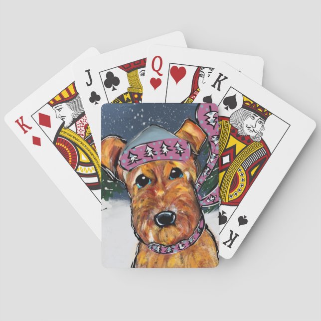 Jeu De Cartes Terriers Airedale (dos)