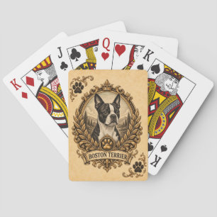 Jeu De Cartes Tervueren Boston, Chien à l'Héritage Vintage
