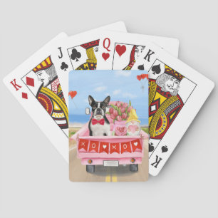 Jeu De Cartes Tervueren Boston Terrier Saint-Valentin Camion Coe