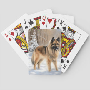 Jeu De Cartes Tervuren Belge Qu'il neige Noël 