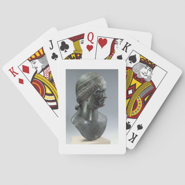 Jeu De Cartes Tête de bronze d'une femme, parfois identifiée com (dos)