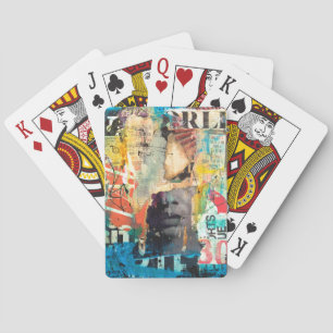Jeu De Cartes Tête de collage