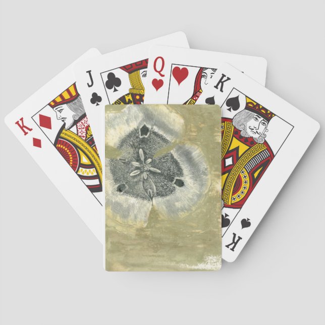 Jeu De Cartes Tête de fleurs Abstraite de texture laquée (dos)