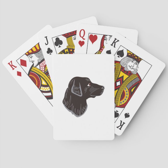 Jeu De Cartes Tête de laboratoire noire (dos)