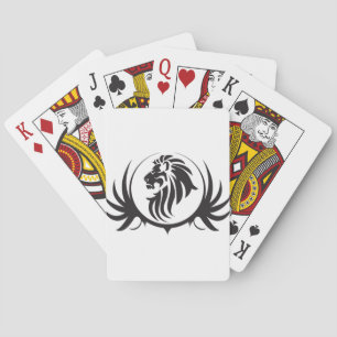 Jeu De Cartes Tête de lions noirs