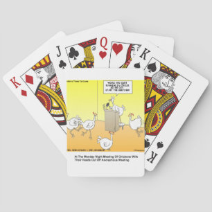 Jeu De Cartes Tête de poule Anonyme Dons de Cartoon & Tee - shir