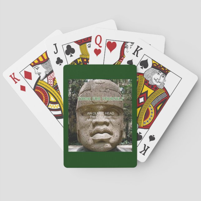 Jeu De Cartes Tête d'Olmec (dos)