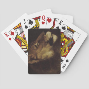Jeu De Cartes Tête d'un lion (animal sauvage)