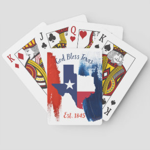 Jeu De Cartes Texas Drapeau Lecture Cartes