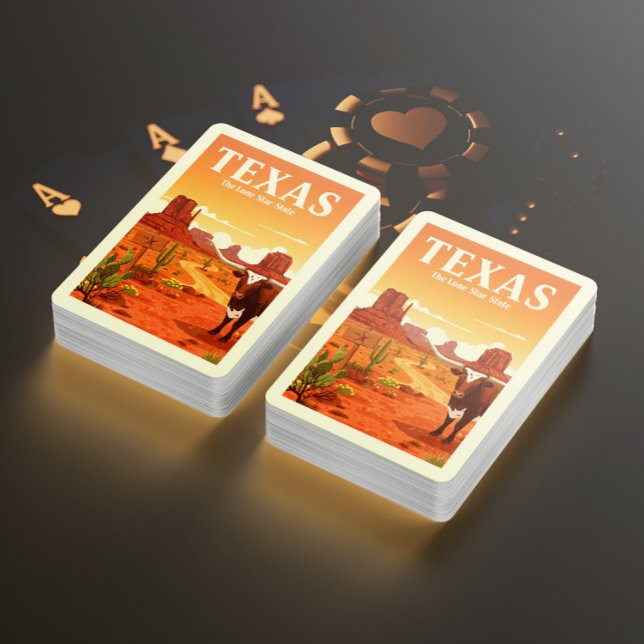 Jeu De Cartes Texas vintage (Créateur téléchargé)