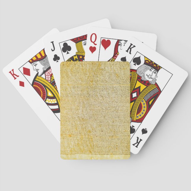 Jeu De Cartes Texte de la Magna Carta (dos)