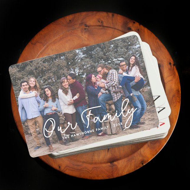 Jeu De Cartes Texte de typographie de script de la famille perso (Créateur téléchargé)